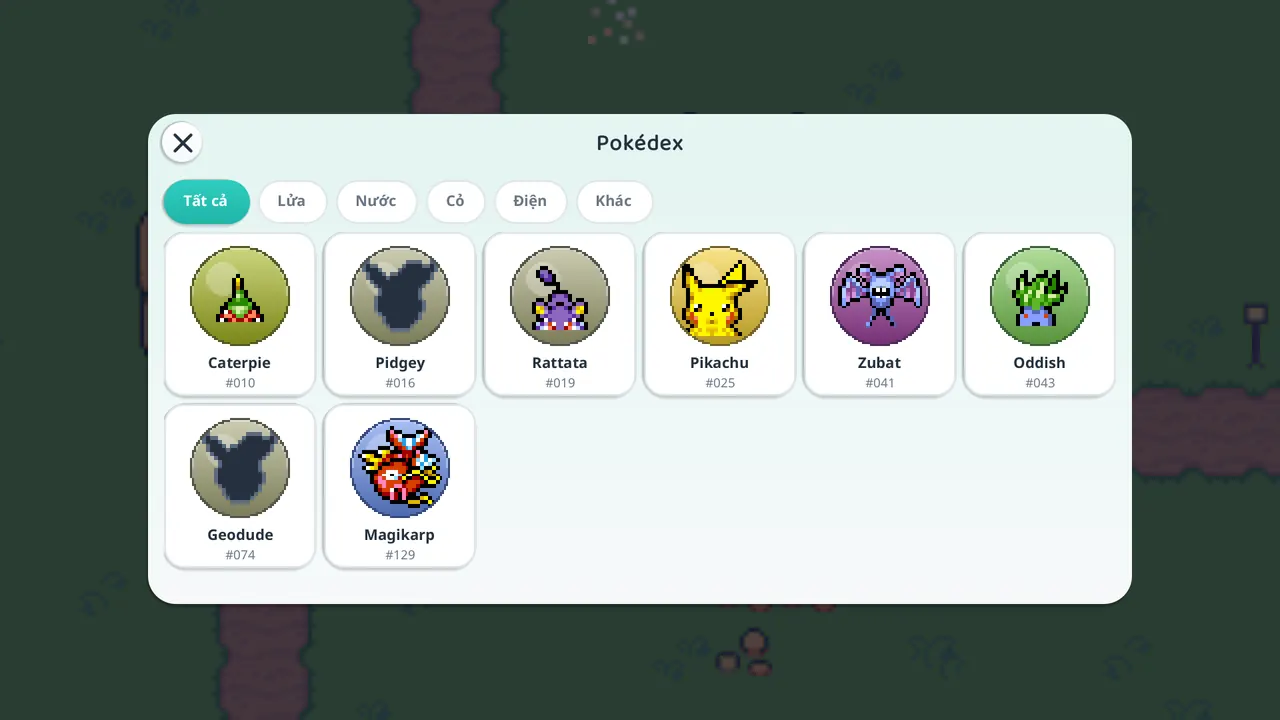 Ảnh trong game: Pokédex